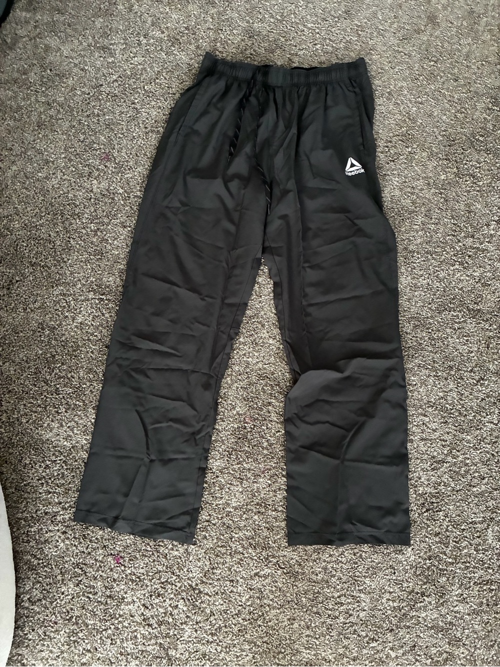 Reebok Black Men's Athletic Track Pants